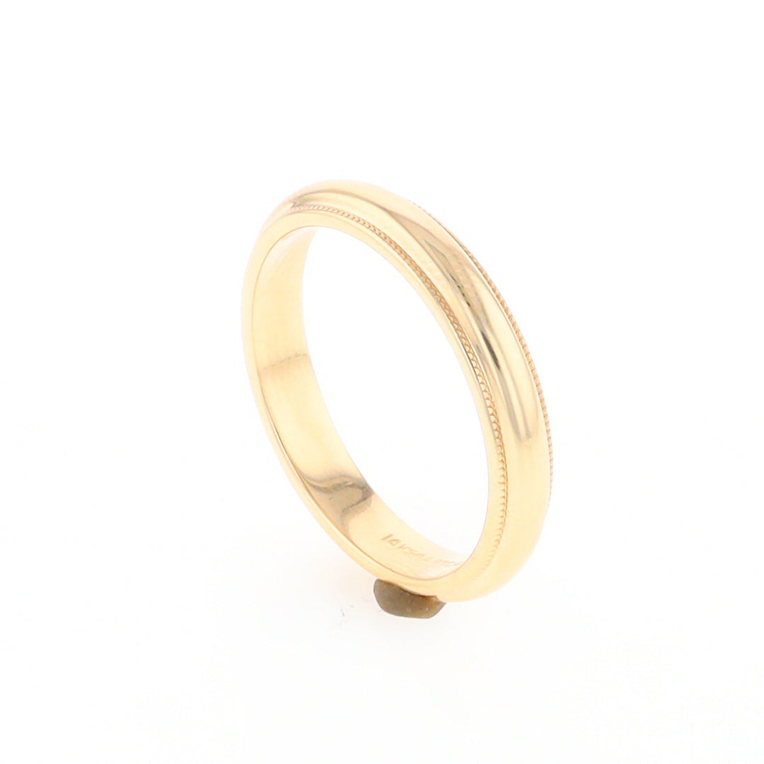 Milgrain Standard Fit Wedding Band