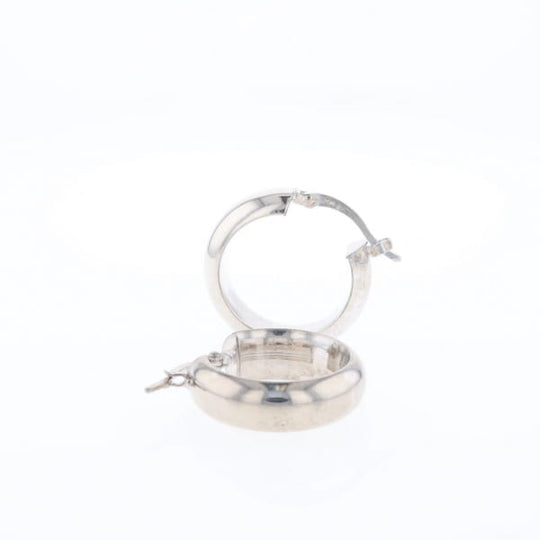 Hollow Round Tube Hoop Earrings