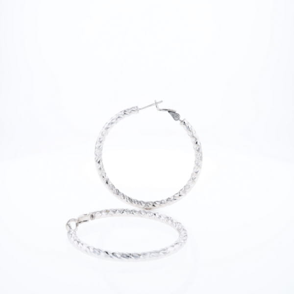 Diamond Cut Hoops