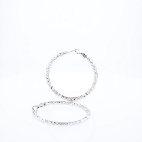 Diamond Cut Hoops