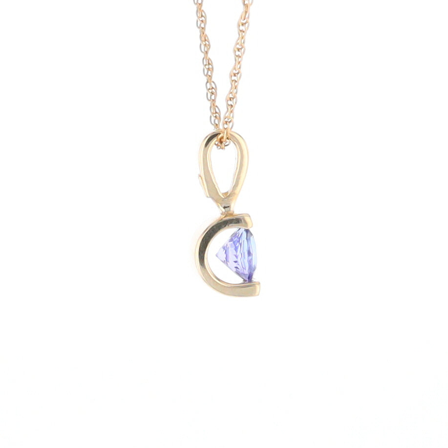 Solitaire Tanzanite Pendant