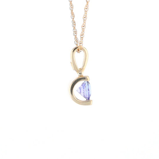 Solitaire Tanzanite Pendant