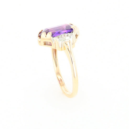 Vintage Hexagon Sapphire Ring