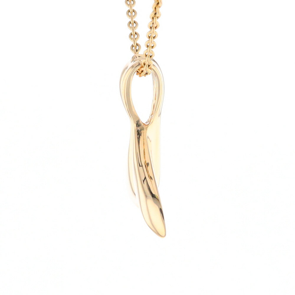 Whale Tail Natural Gold Quartz and Nuggets Inlaid Pendant