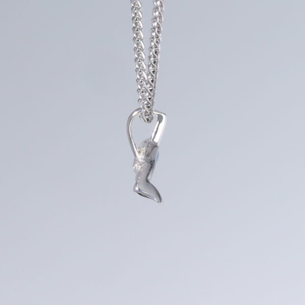 Opal Pendant Inlaid Realistic Orca Killer Whale Design