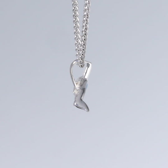 Opal Pendant Inlaid Realistic Orca Killer Whale Design