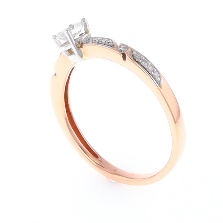 Rose Gold Oval Diamond Engagement Ring