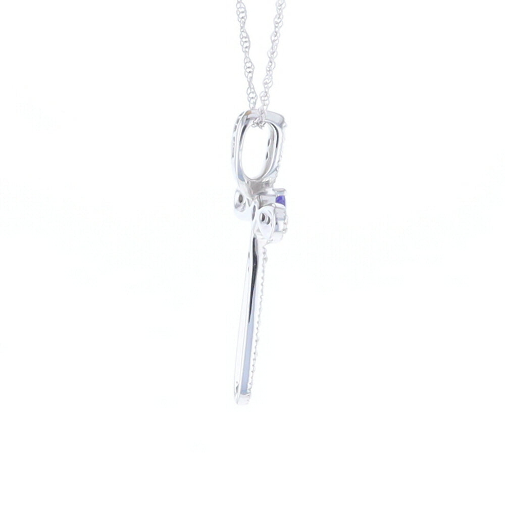 Tanzanite Cross Necklace