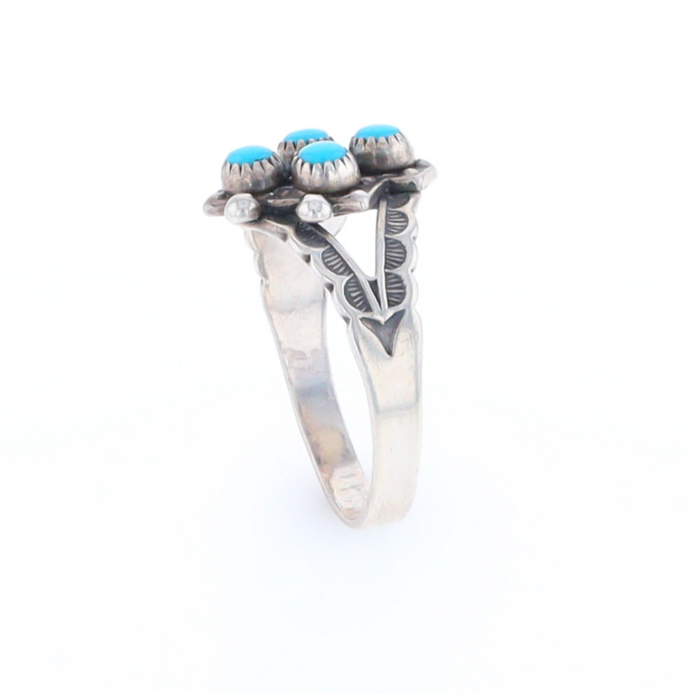 Native Four Stone Turquoise Ring