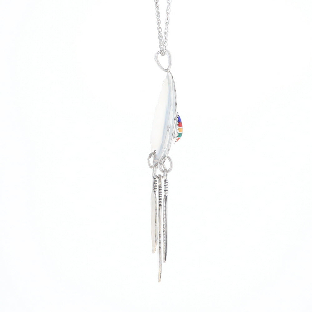 Native Feather Dangle Pendant