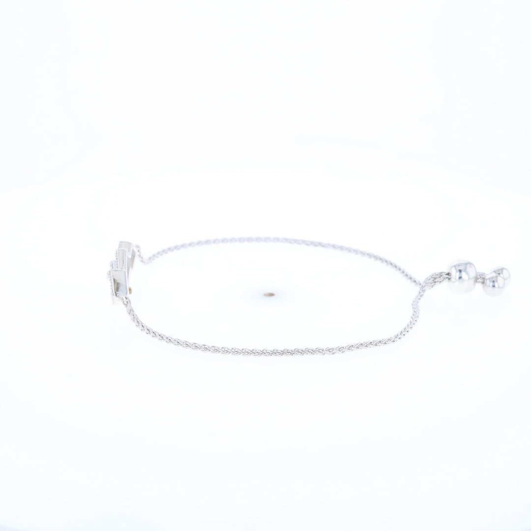 Bypass Diamond Bolo Bracelet