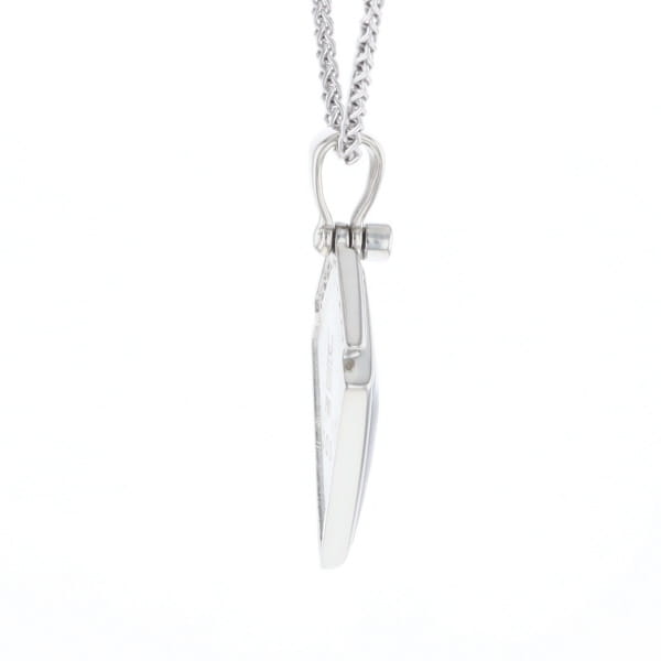 Pietersite Kite Shaped Inlaid Pendant with 0.19ctw Diamonds