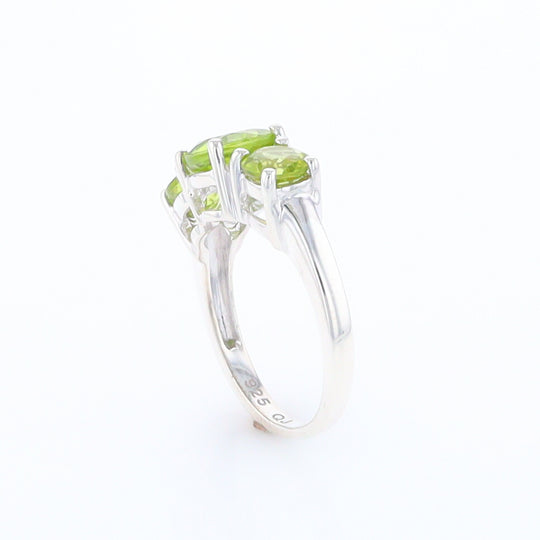 Three Peridot Ring