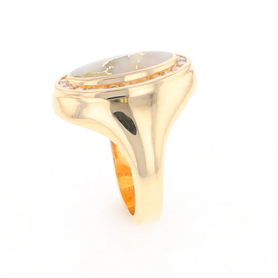 Gold Quartz Ring Lady’s