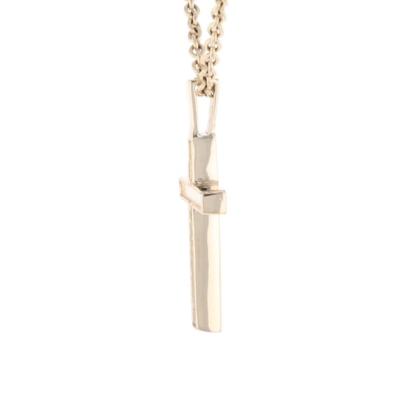 Three Section Gold Quartz Cross - G2