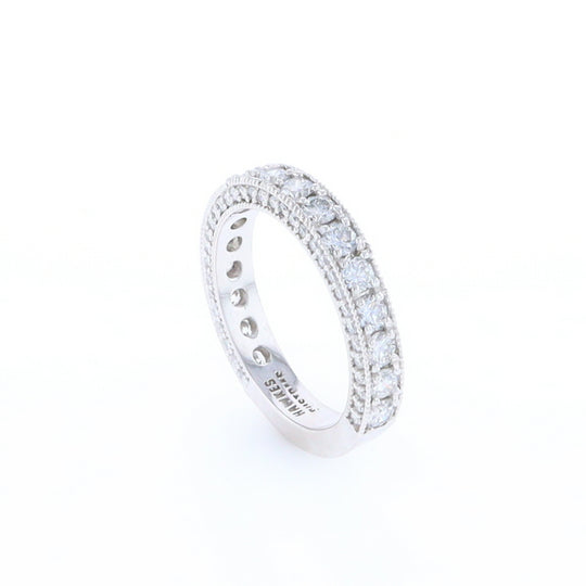 Diamond Encrusted Wedding Band