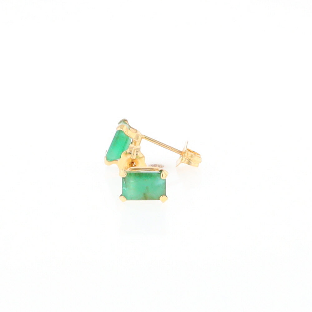 Emerald Stud Earrings