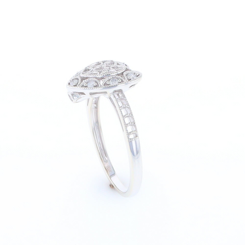 Open Heart Filigree Ring