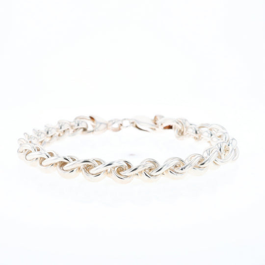 Sterling Silver Round Link Bracelet