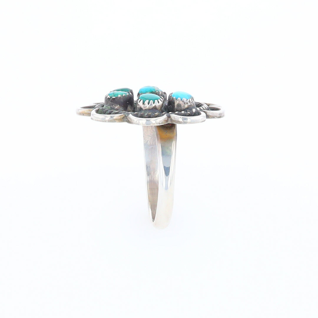 Turquoise Flower Ring