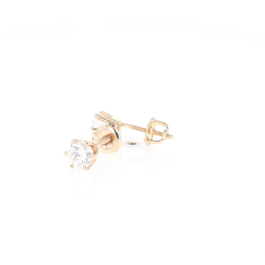 1.1ct 6-Prong Round Diamond Solitaire Studs
