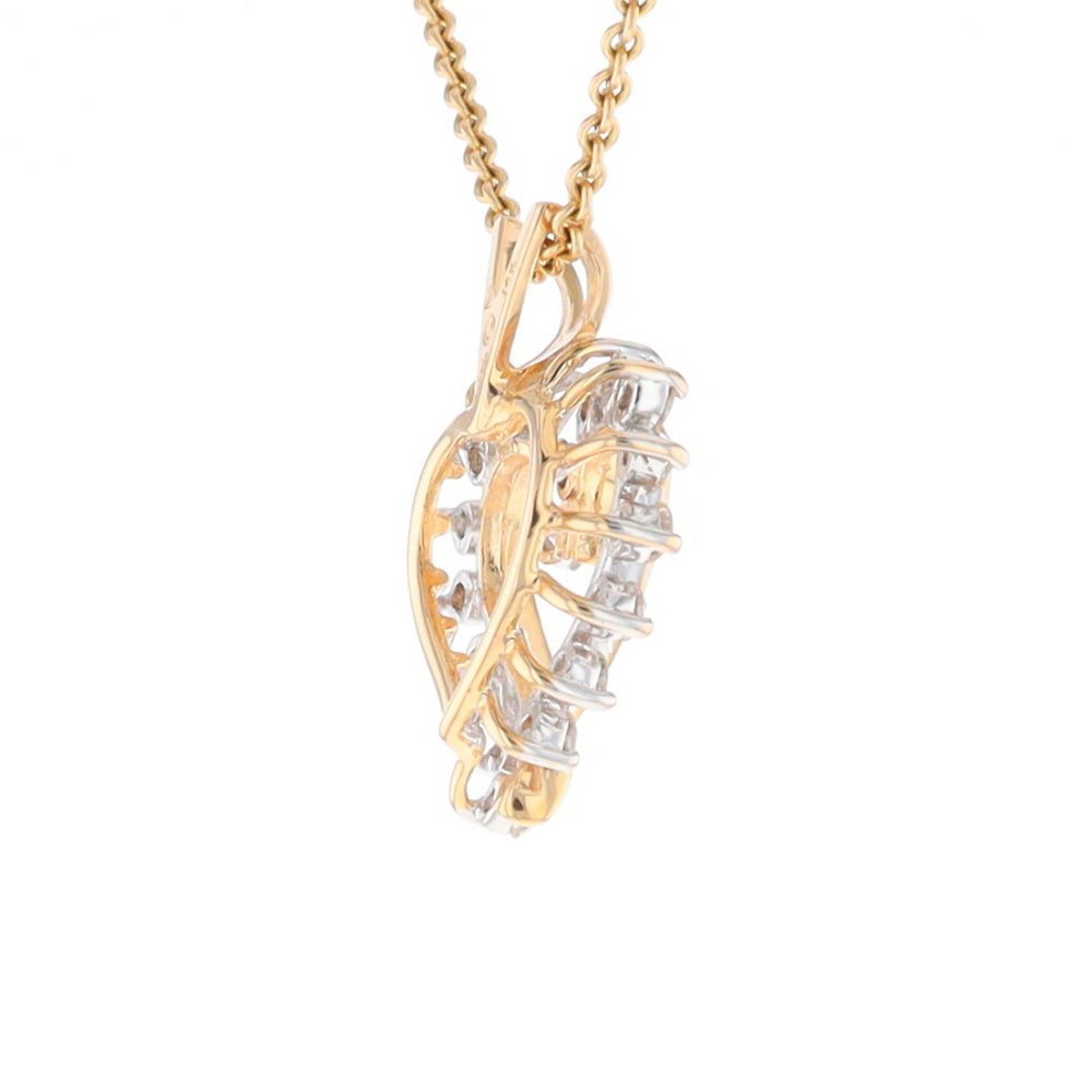 Open Heart Diamond Pendant