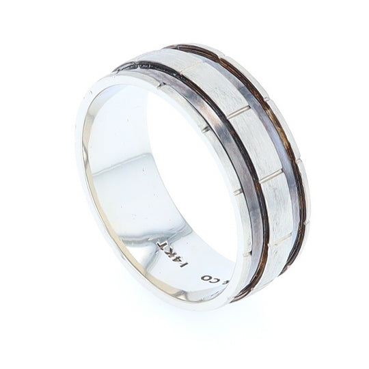 Contemporary Men's Comfort Fit Wedding Band Large