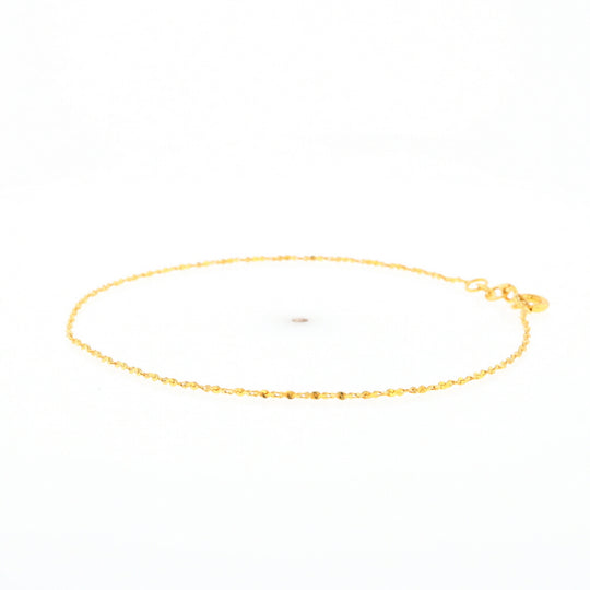 Gold Twist S Link Bracelet