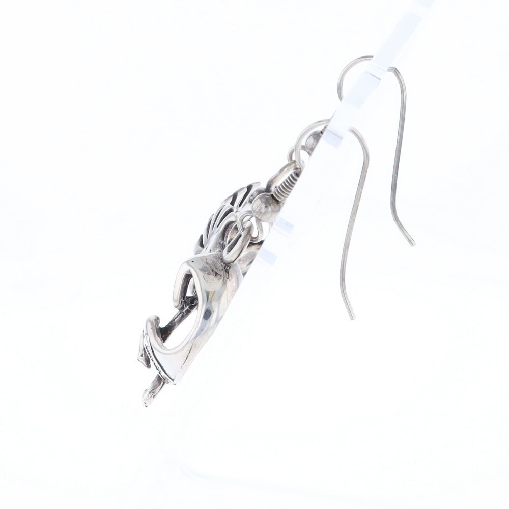 Silver Kokopelli Dangle Earrings