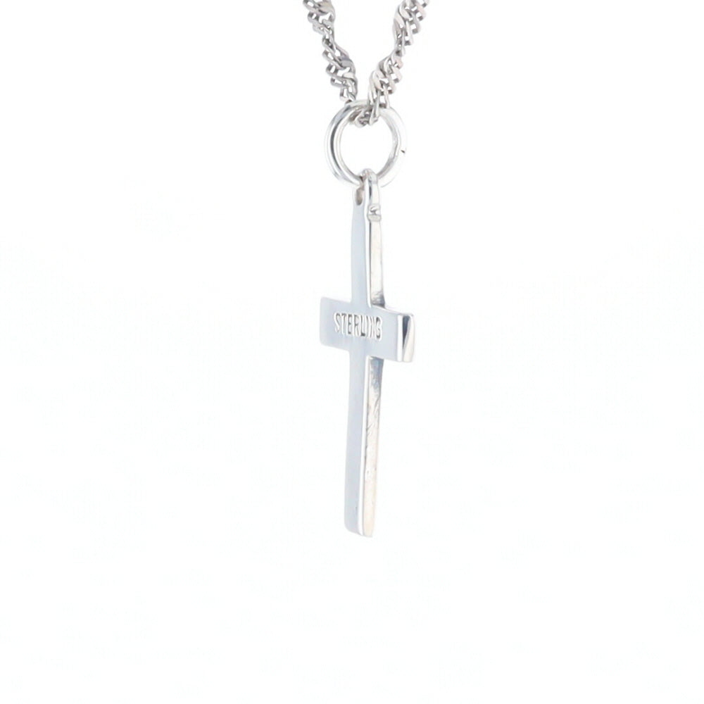 Floral Vine Cross Pendant