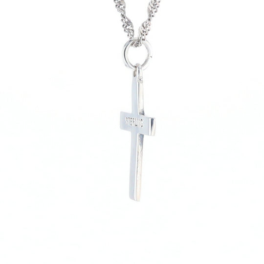 Floral Vine Cross Pendant