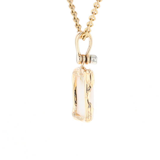 Gold Quartz Freeform Pendant (G2)