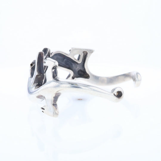 Sterling Silver Lizard Cuff Bracelet