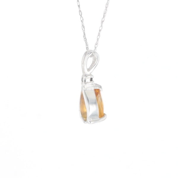 Citrine Pear Pendant