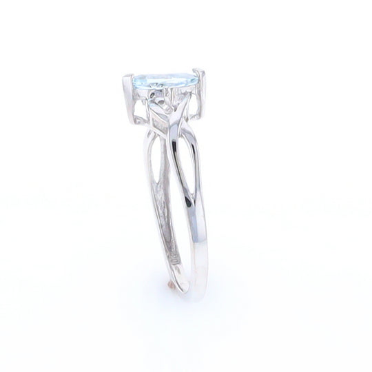 Marquise Blue Topaz Ring