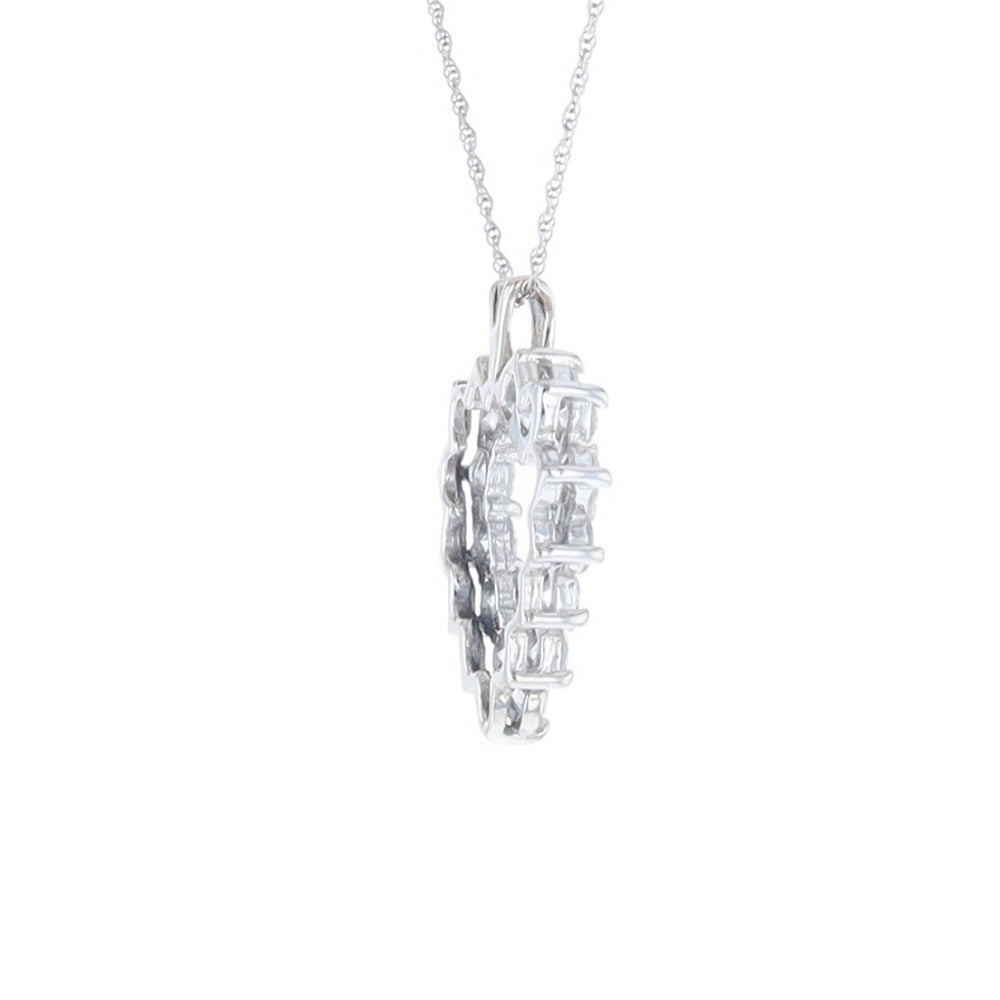 Open Heart Diamond Pendant