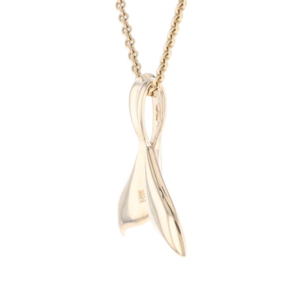 Whale Tail Gold Nugget Pendant