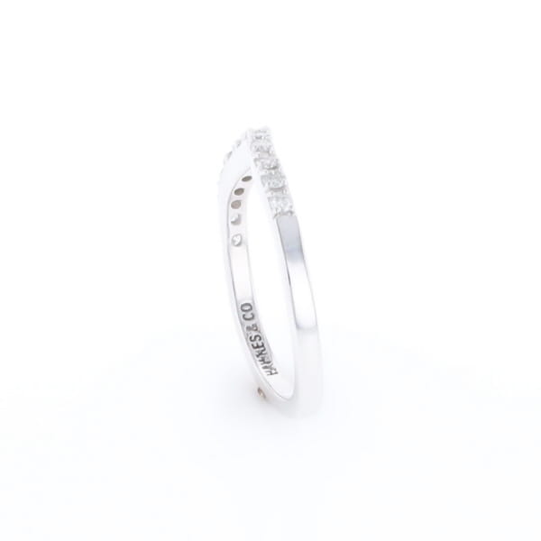 Diamond Contour Wedding Band