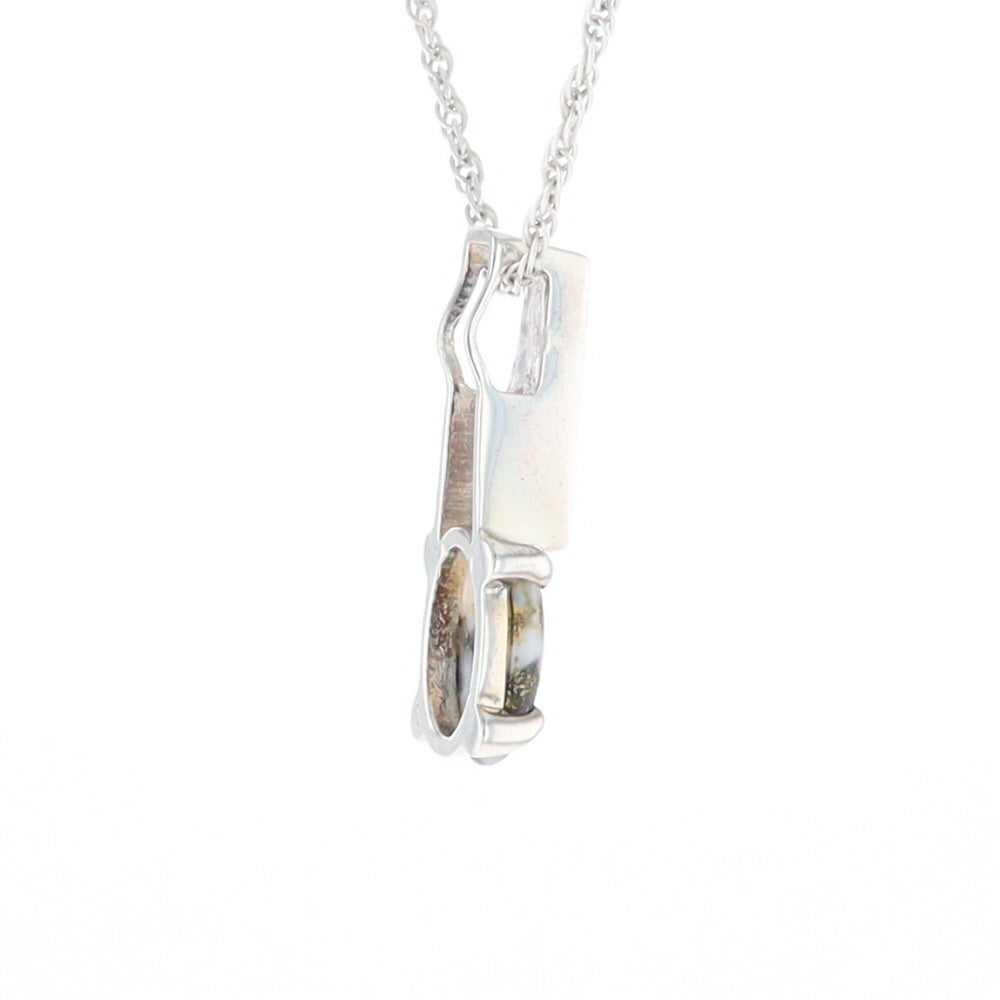 Gold Quartz Cabochon Pendant