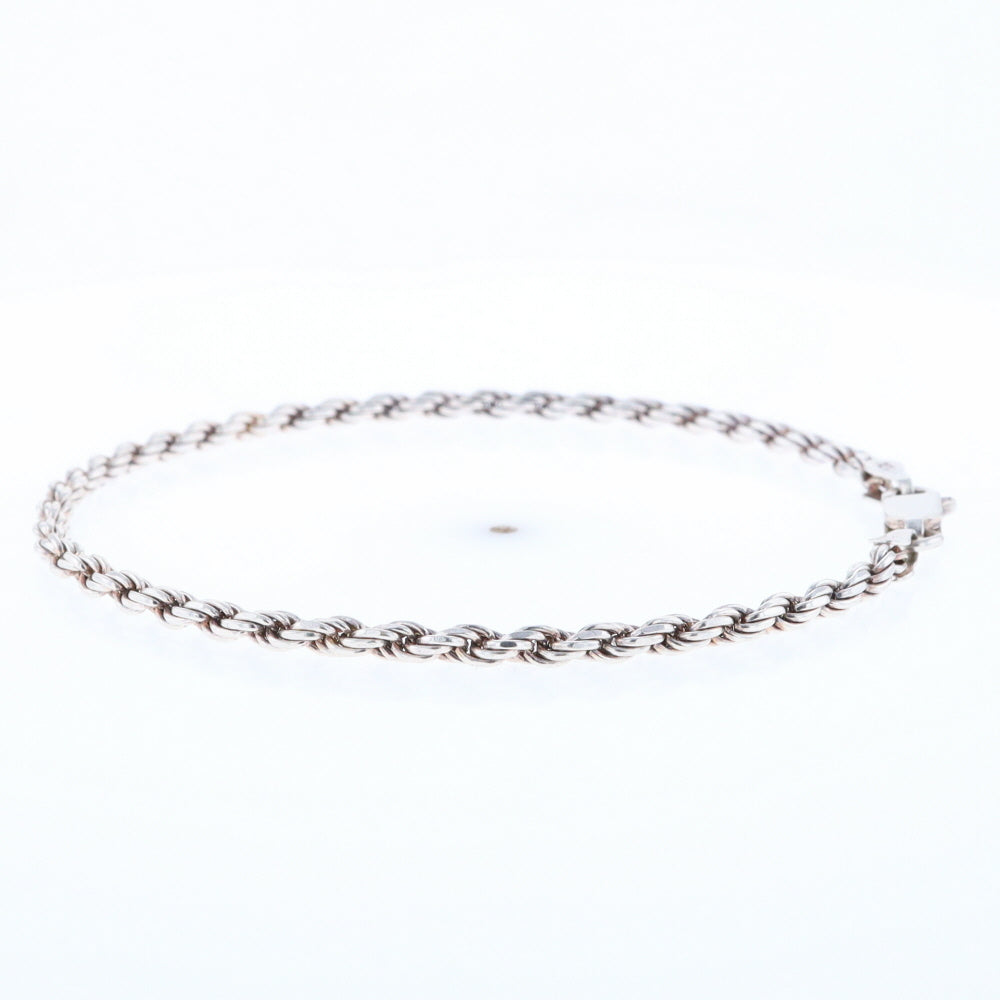 Silver Rope Bracelet