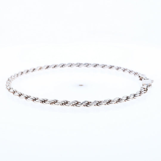 Silver Rope Bracelet