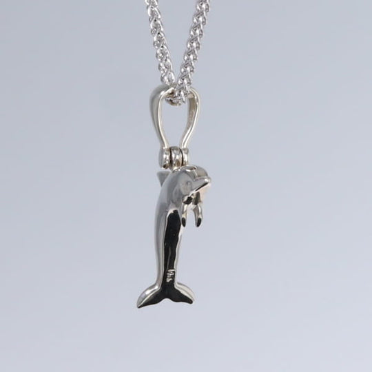 Opal Pendant Inlaid Sea Life Dolphin