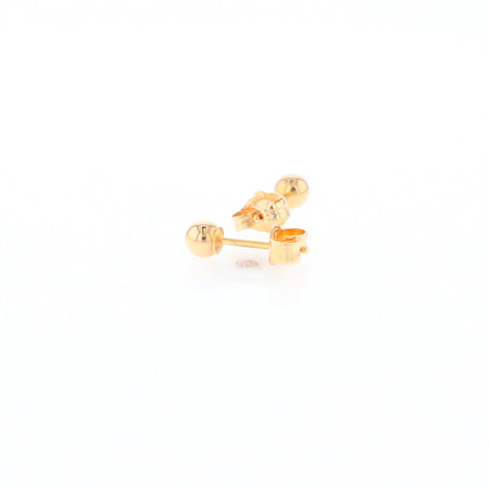 Gold Ball Stud Earrings