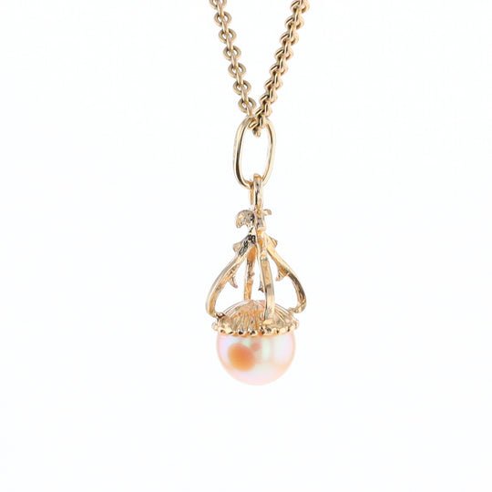 Swirl Chandelier Pearl Pendant