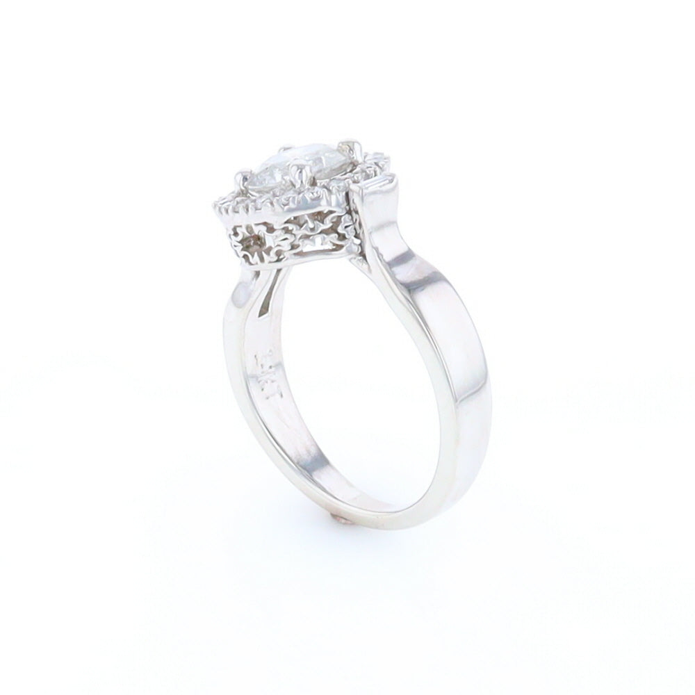 Salt and Pepper Diamond Engagement Ring