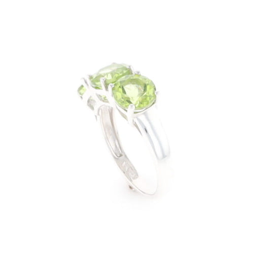 Triple Peridot Ring