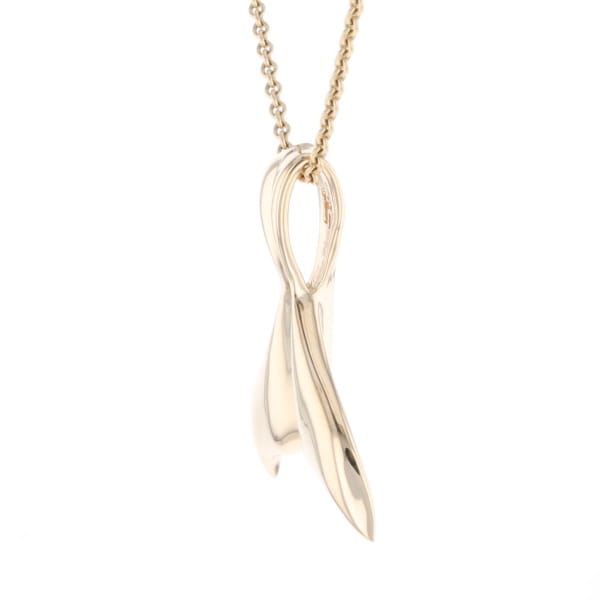 Whale Tail Natural Gold Nuggets Inlaid Pendant XL