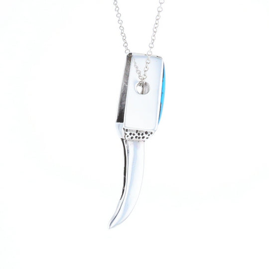 Turquoise Talon Inlaid Pendant