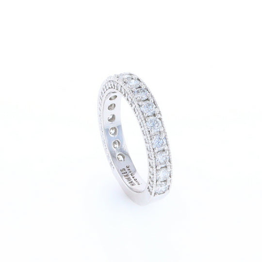 Diamond Encrusted Wedding Band