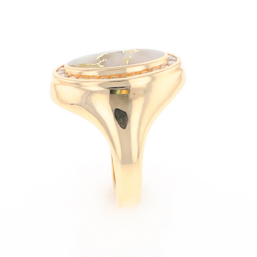 Gold Quartz Ring Lady’s